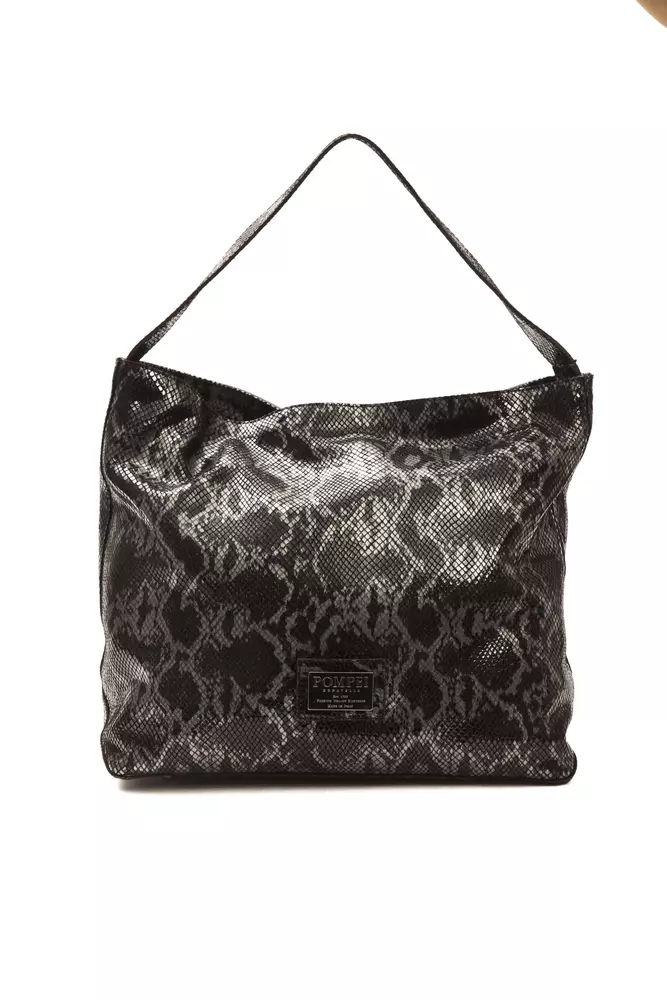 Pompei Donatella - Gray Leather Women Shoulder Bag