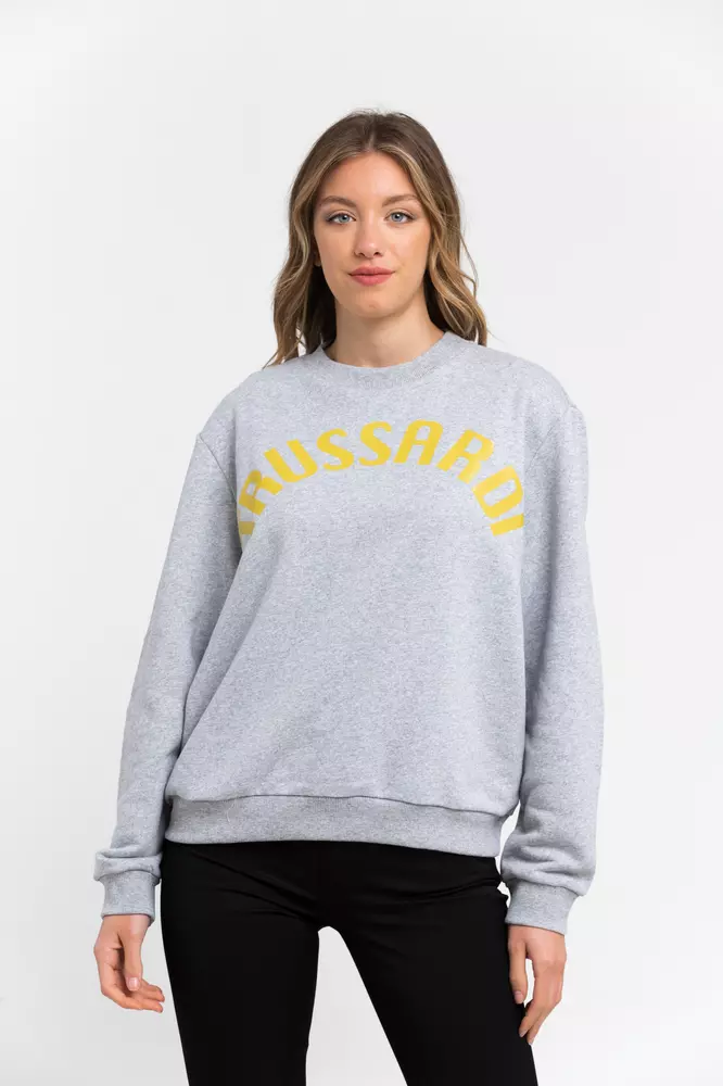 Trussardi - Gray Cotton Women Sweatshirt