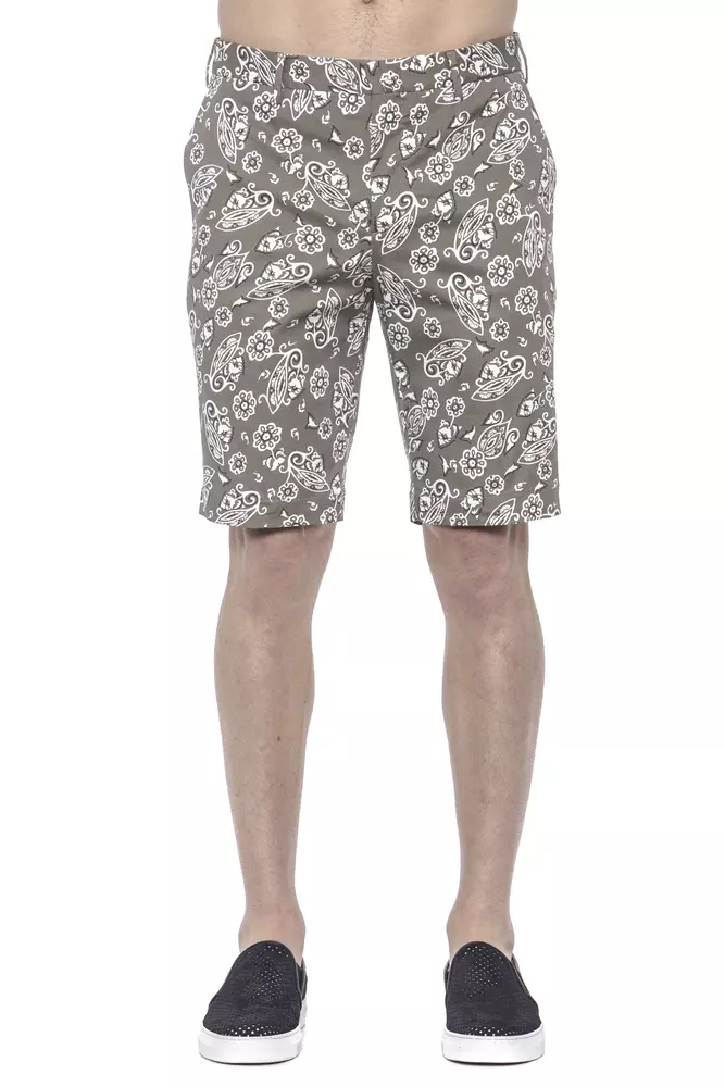 PT Torino - Green Cotton Men’s Bermuda Short
