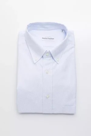 Light Blue Cotton Men Shirt