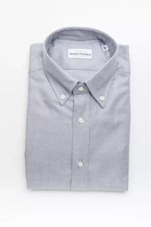 Beige Cotton Men Shirt