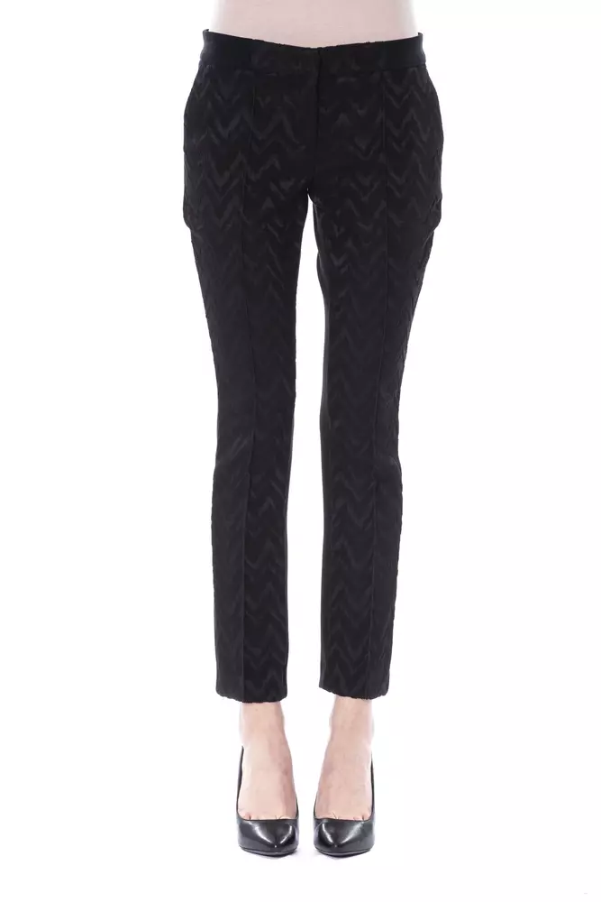 BYBLOS - Black Marabou Women’s Pants