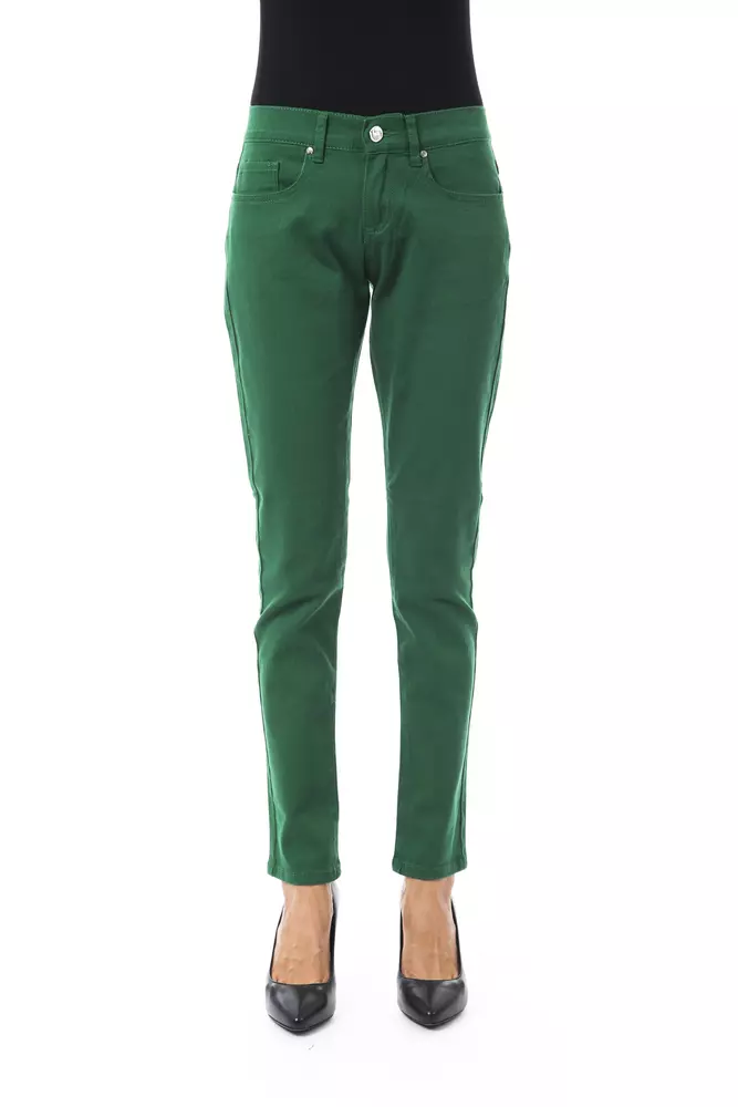 BYBLOS - Green Cotton Women Pants