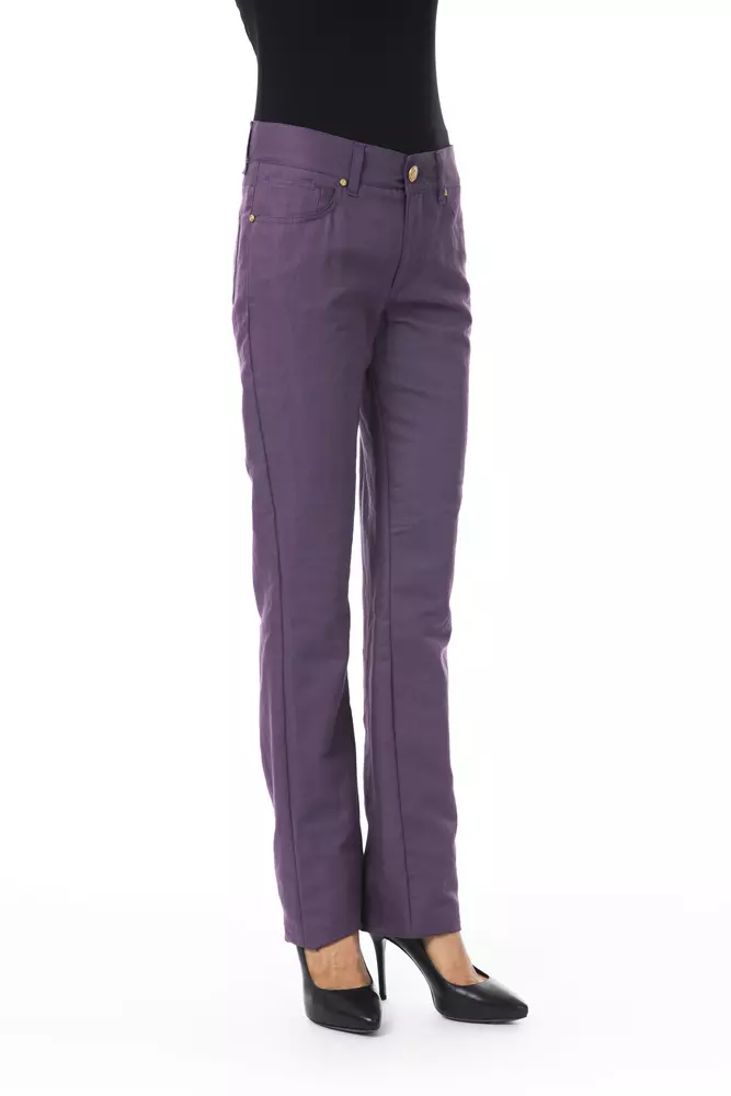BYBLOS - Purple Cotton Women’s Pants