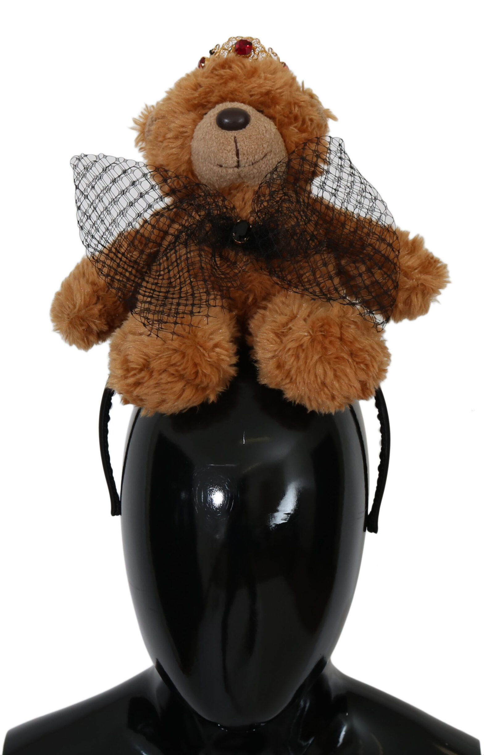 Dolce & Gabbana - Teddy Bear Gold Crystal  Crown Tiara Diadem Hair Band