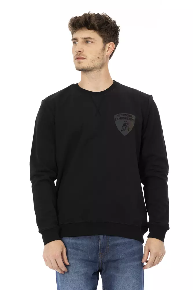 Automobili Lamborghini - Black Cotton Men’s Sweater