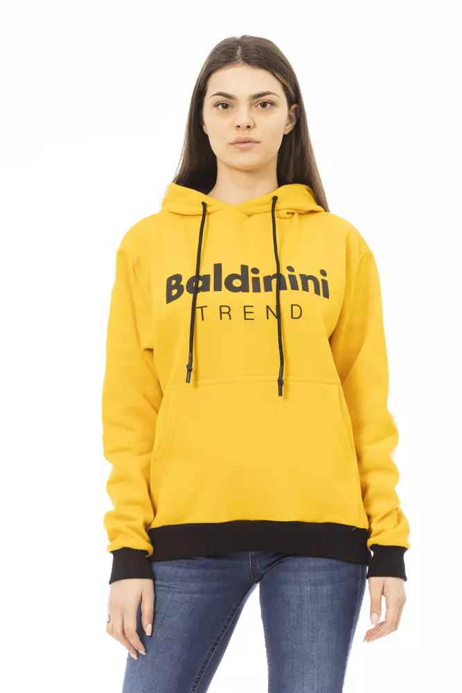Baldinini Trend - Yellow Cotton Women Hoodie