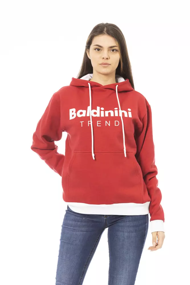 Baldinini Trend - Red Cotton Women’s Hoodie