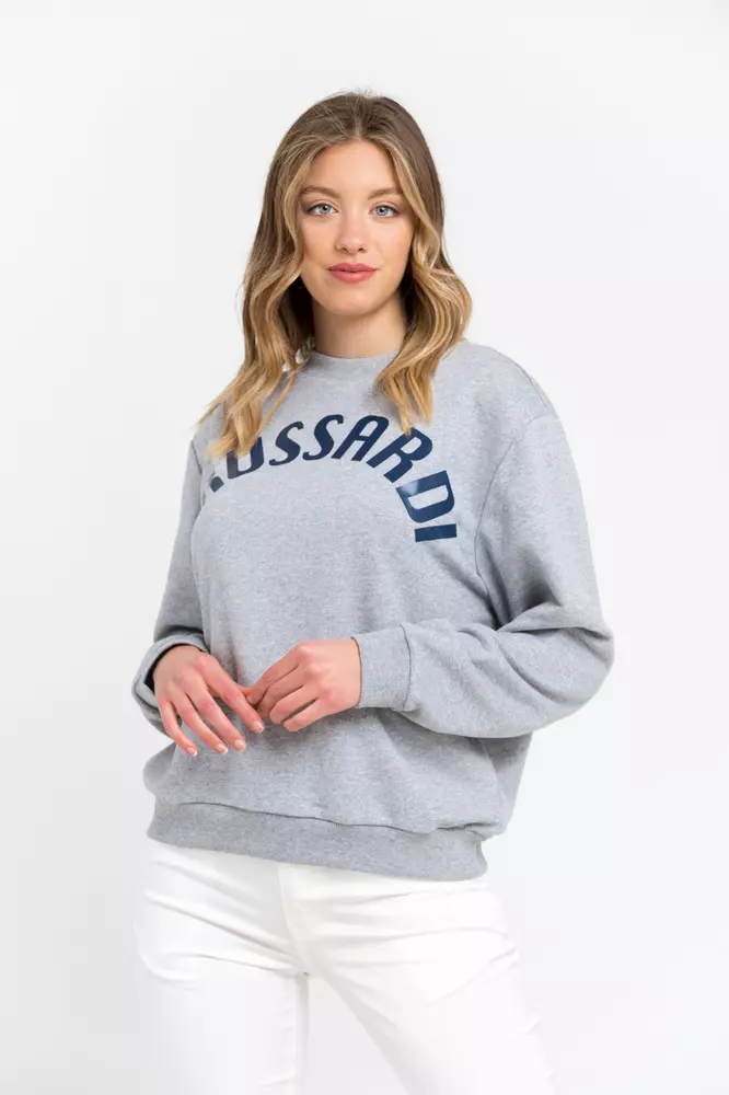 Trussardi - Gray Cotton Women Sweatshirt