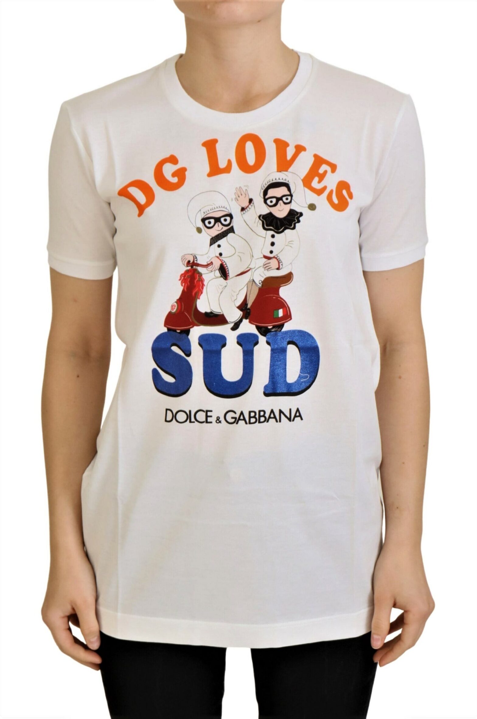Dolce & Gabbana - White Cotton DG Loves SUD  T-shirt
