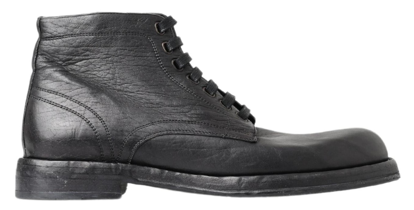 Dolce & Gabbana - Black Horse Leather Perugino Boots