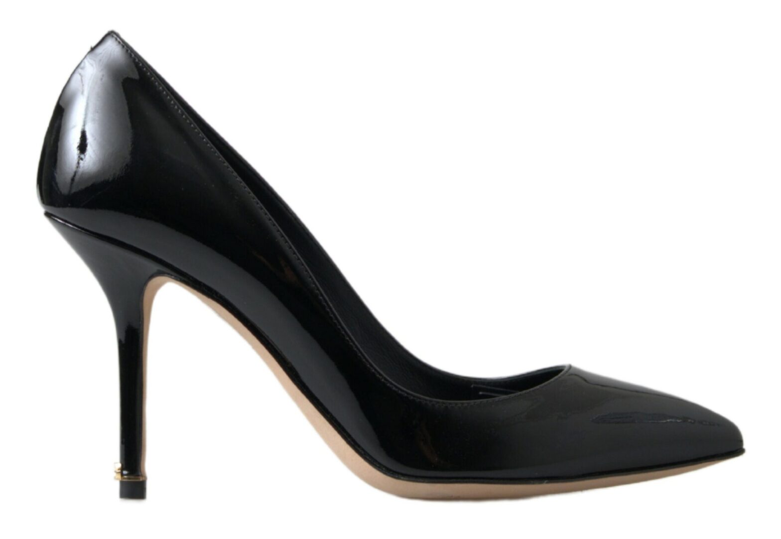 Dolce & Gabbana - Black Patent Leather High Heels Pumps Shoes
