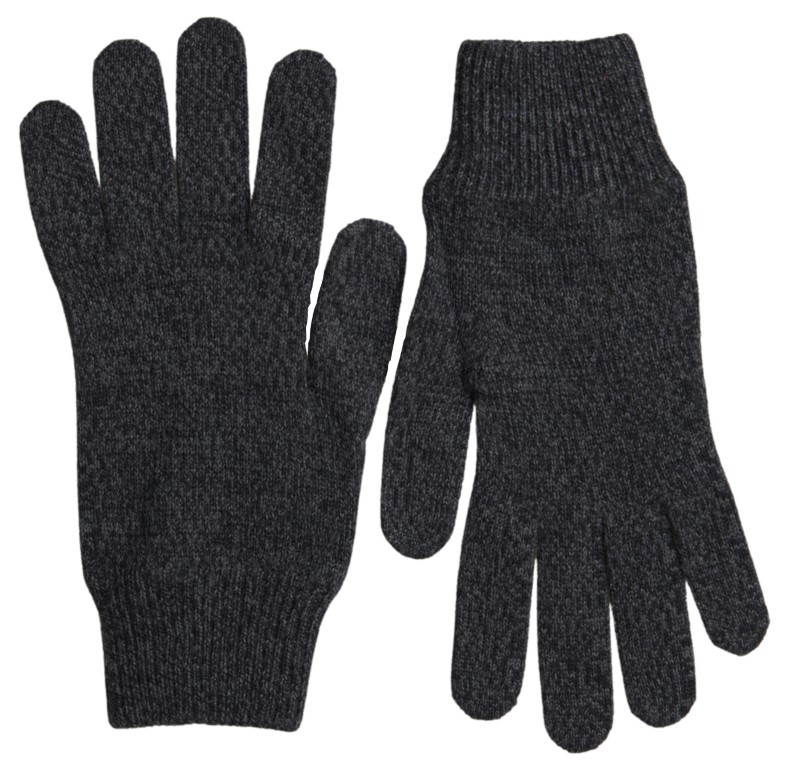 Dolce & Gabbana - Gray Virgin Wool Knit Hands Mitten Men Gloves