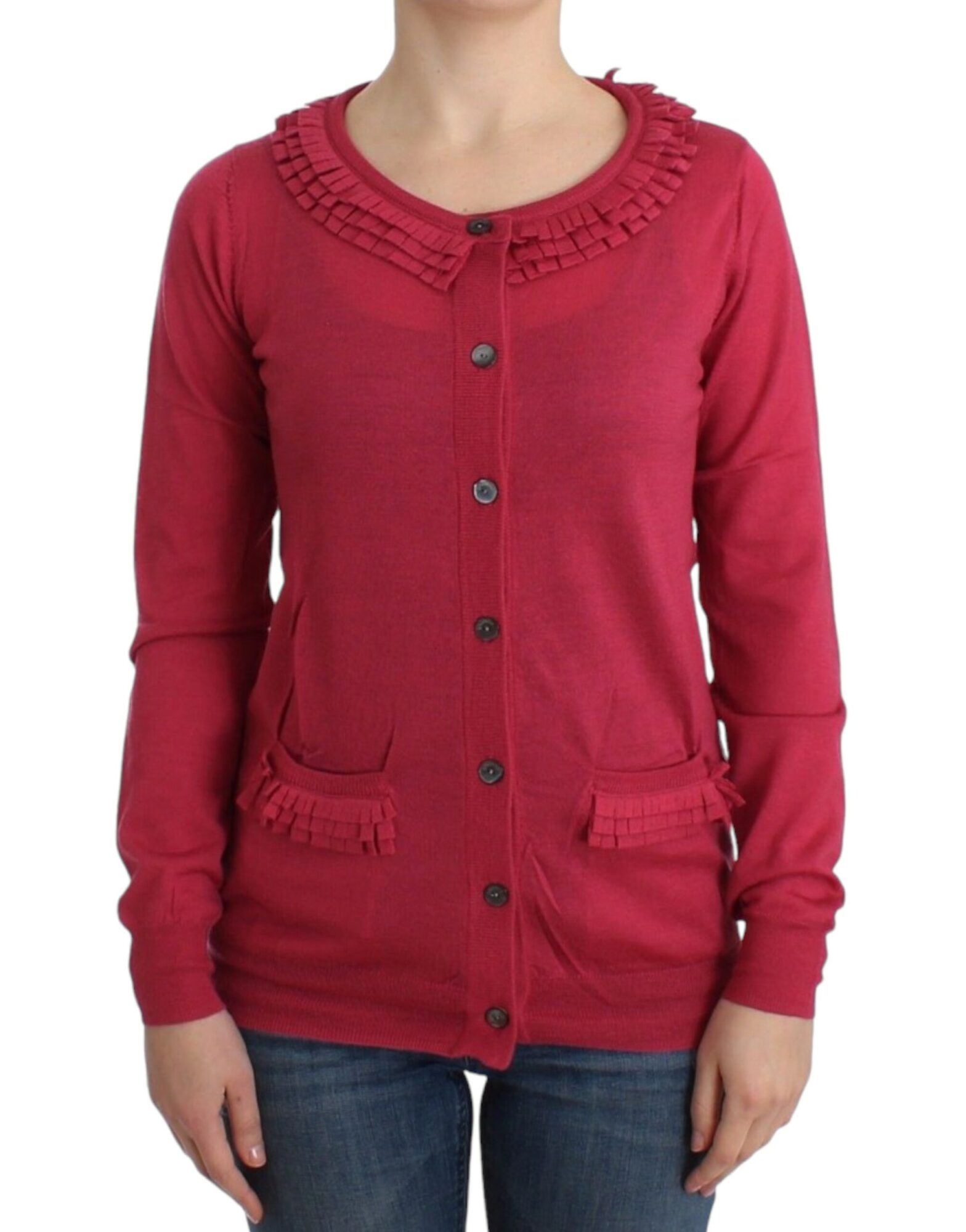John Galliano - Pink wool cardigan