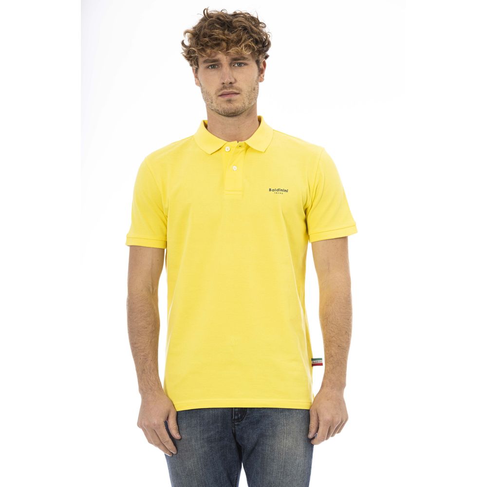 Baldinini Trend - Yellow Cotton Men Polo Shirt
