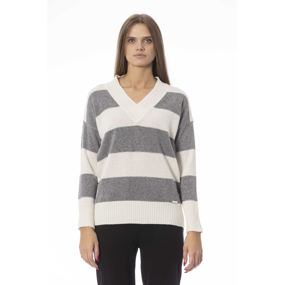 Baldinini Trend - Gray Wool Women Sweater