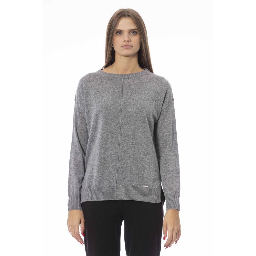 Baldinini Trend - Gray Wool Women Sweater