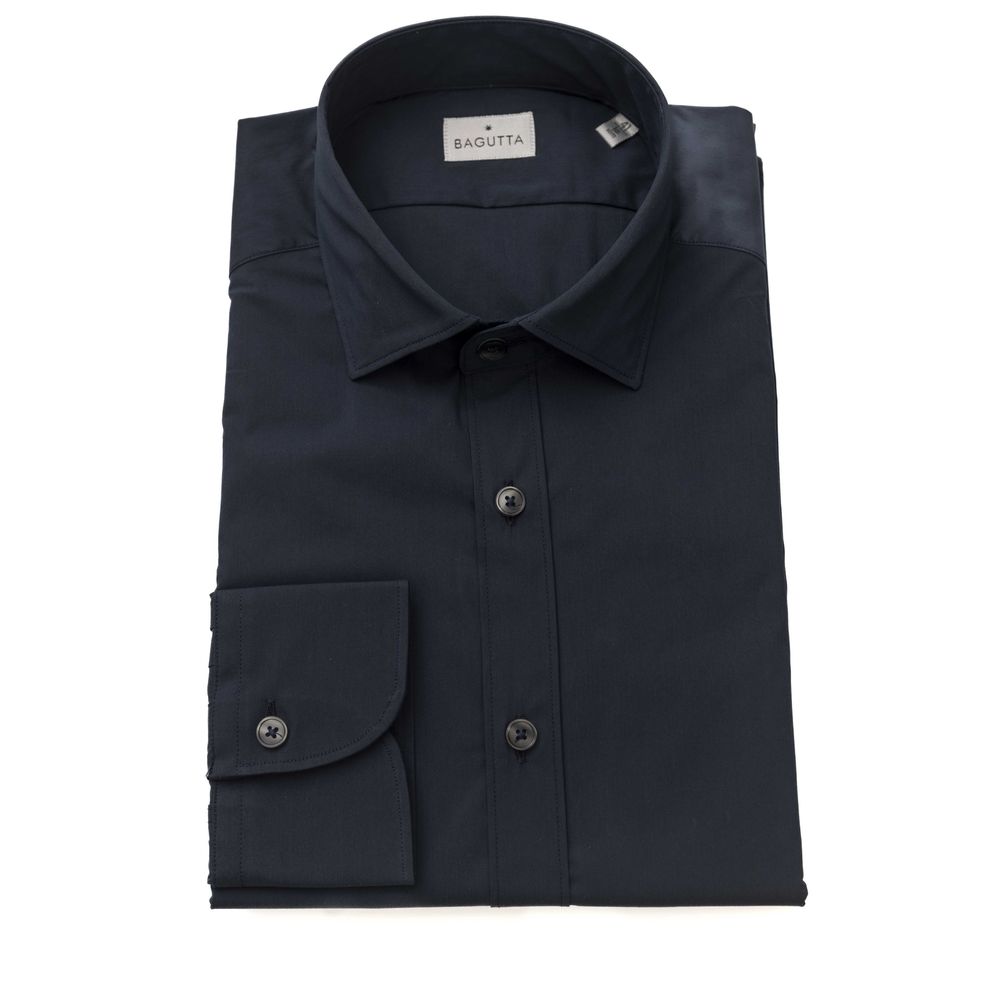 Bagutta - Blue Cotton Men’s Shirt