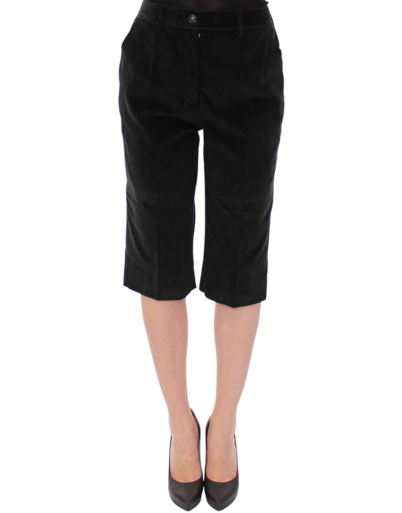 Dolce & Gabbana - Black cotton shorts pants