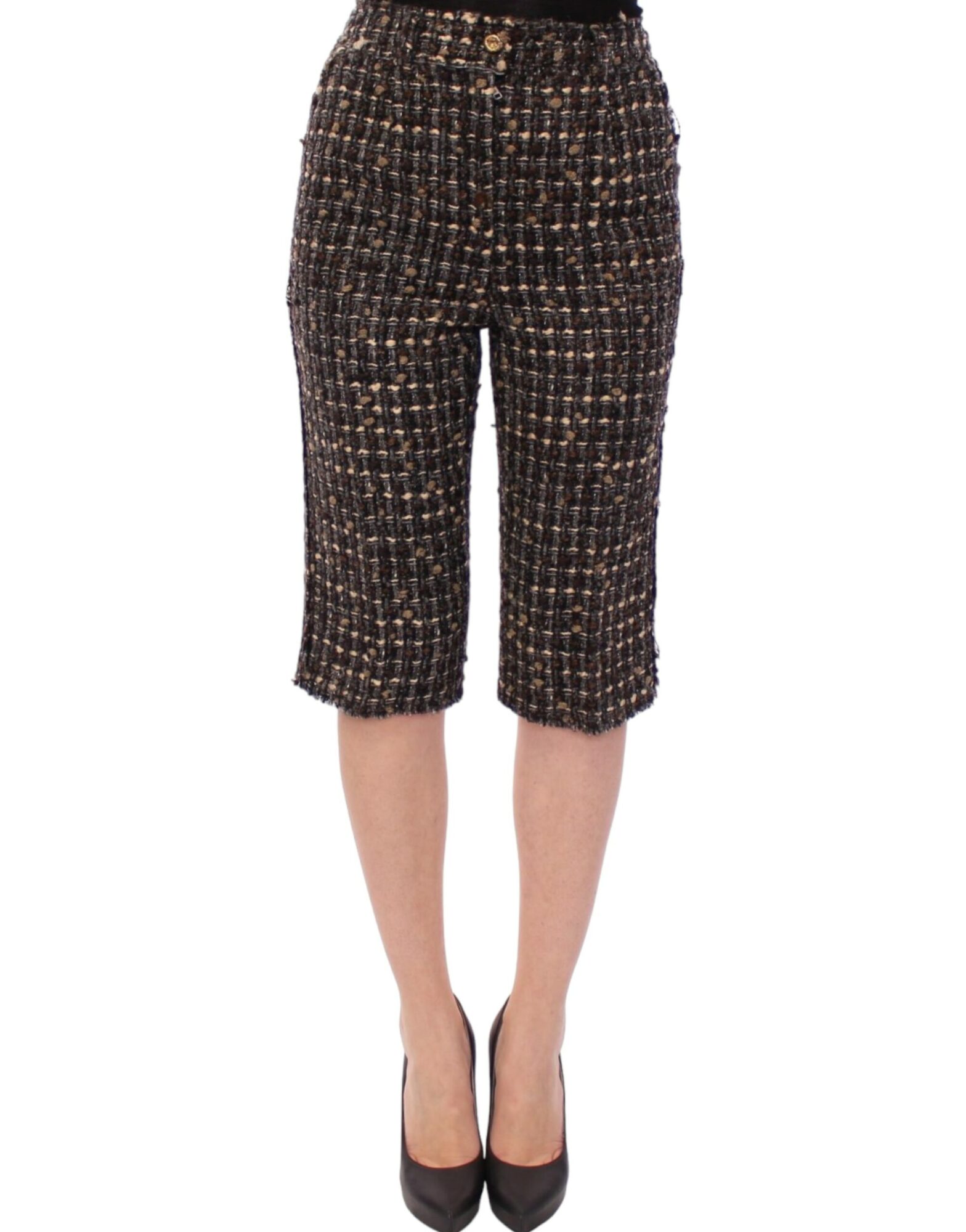 Dolce & Gabbana - Multicolor Wool Shorts Pants