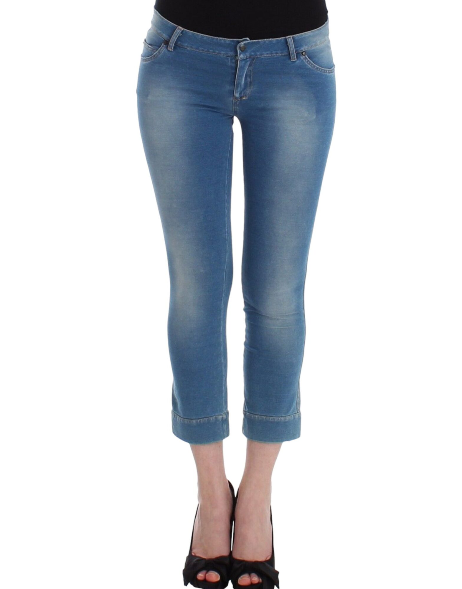 Ermanno Scervino - Beachwear Blue Jeans Capri Pants Cropped