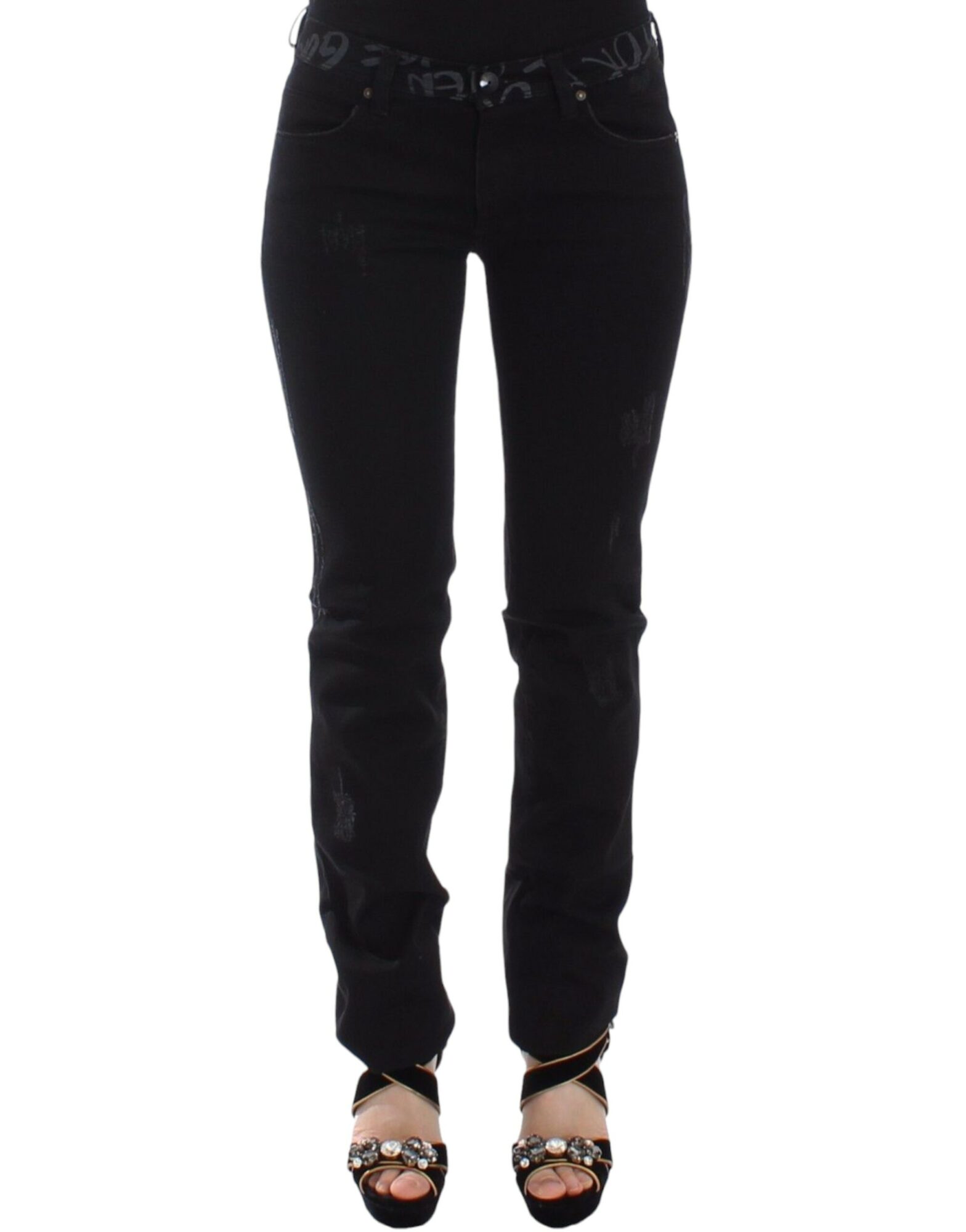 Ermanno Scervino - Black Slim Jeans Denim Pants Skinny Stretch