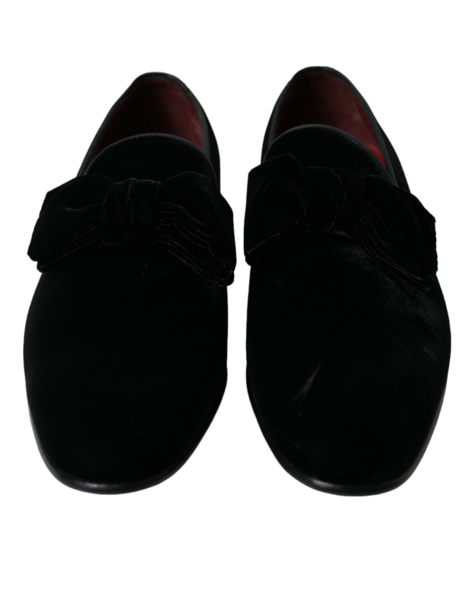 Dolce & Gabbana - Black Velvet Loafers Formal Dress Shoes