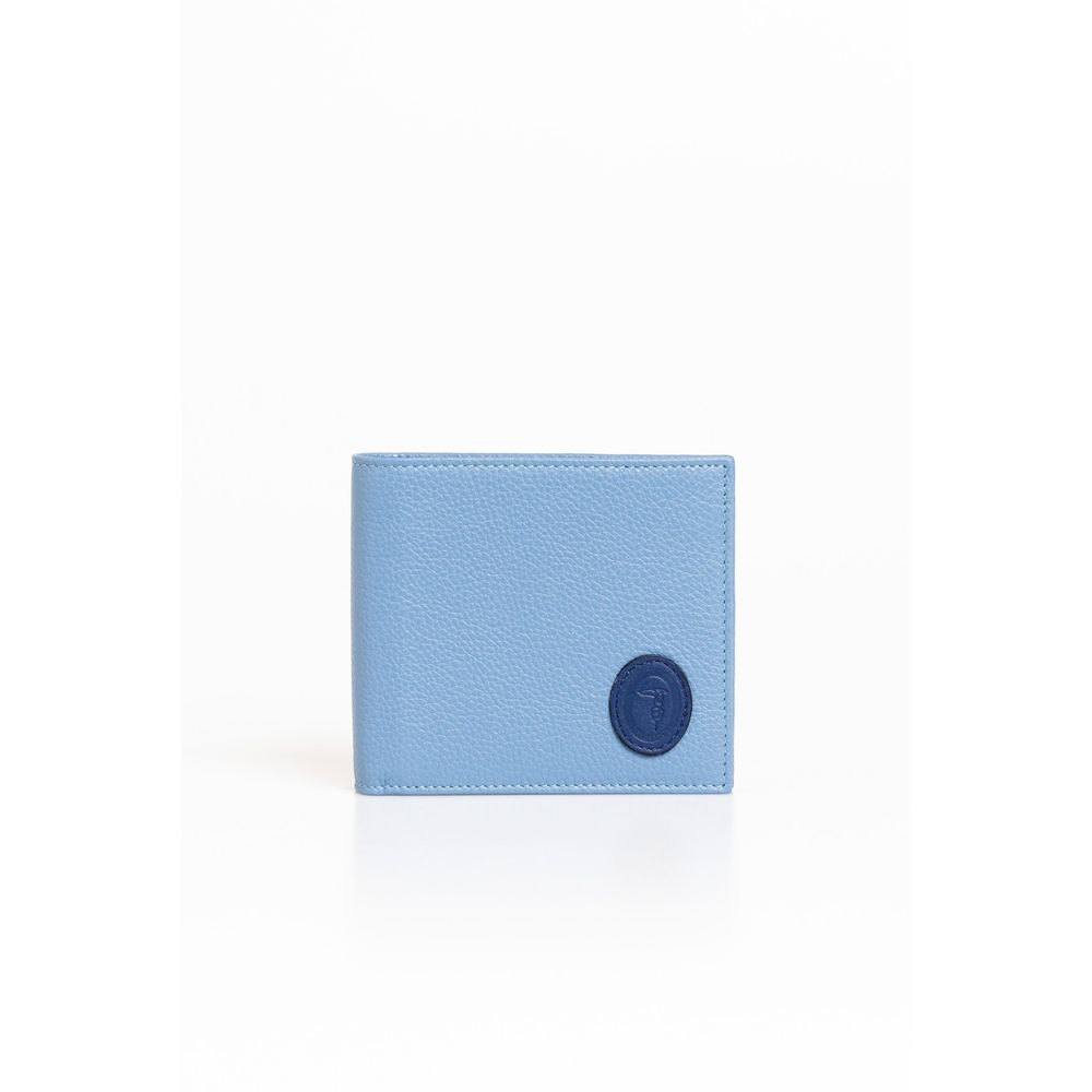 Trussardi - Light Blue Leather Men Wallet