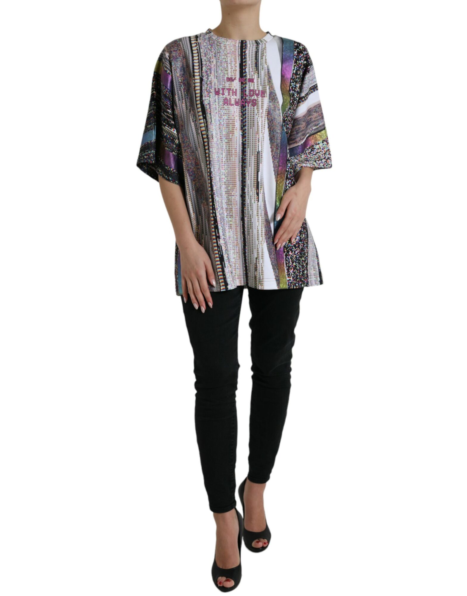 Dolce & Gabbana - Multicolor With Love Always Print T-shirt