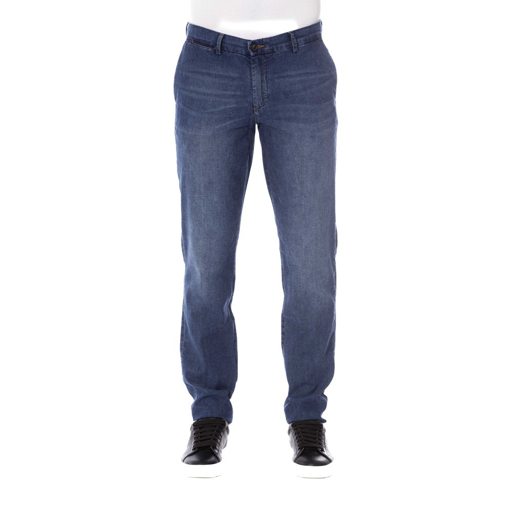 Trussardi Jeans - Blue Cotton Men Jeans