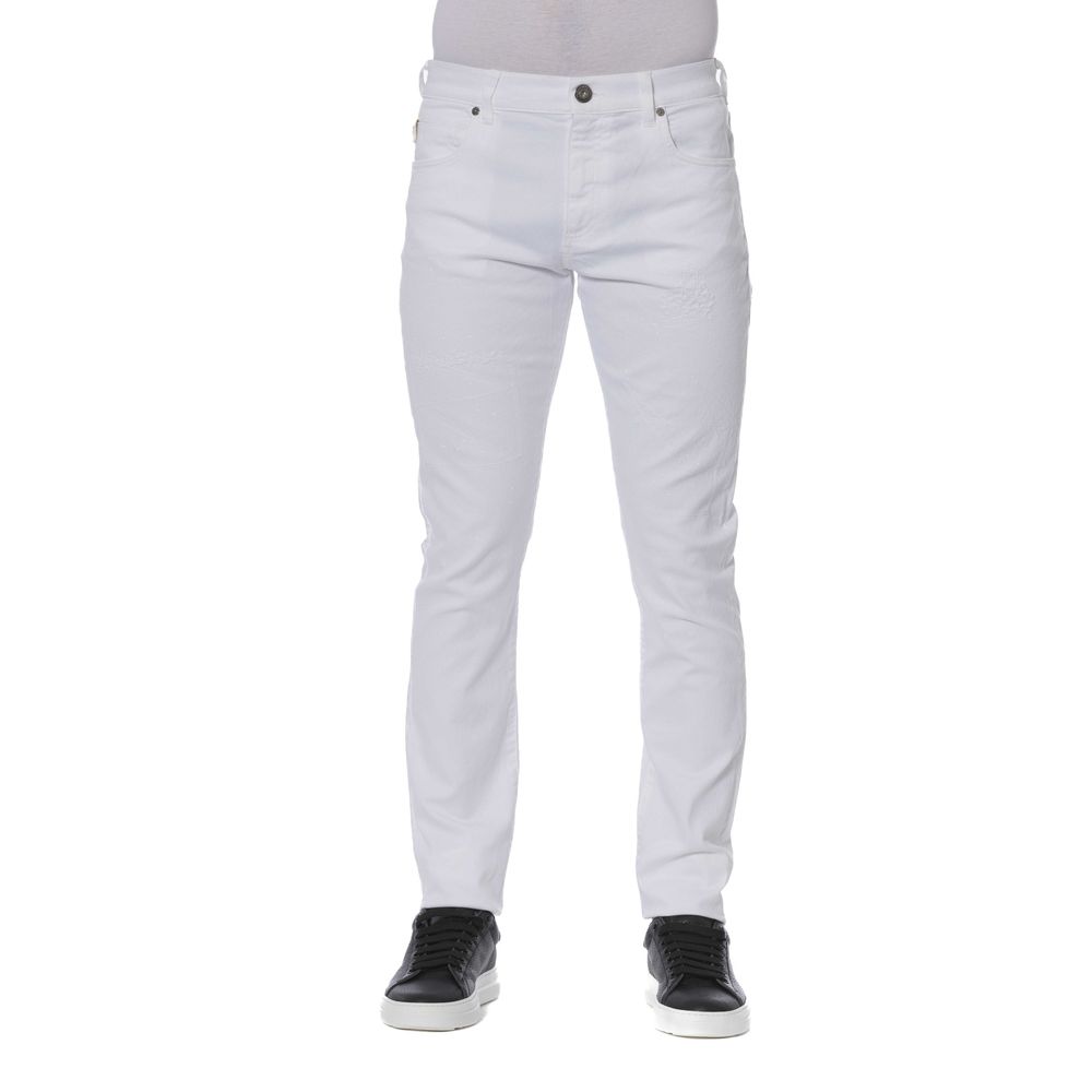 Trussardi Jeans - White Cotton Men Jeans