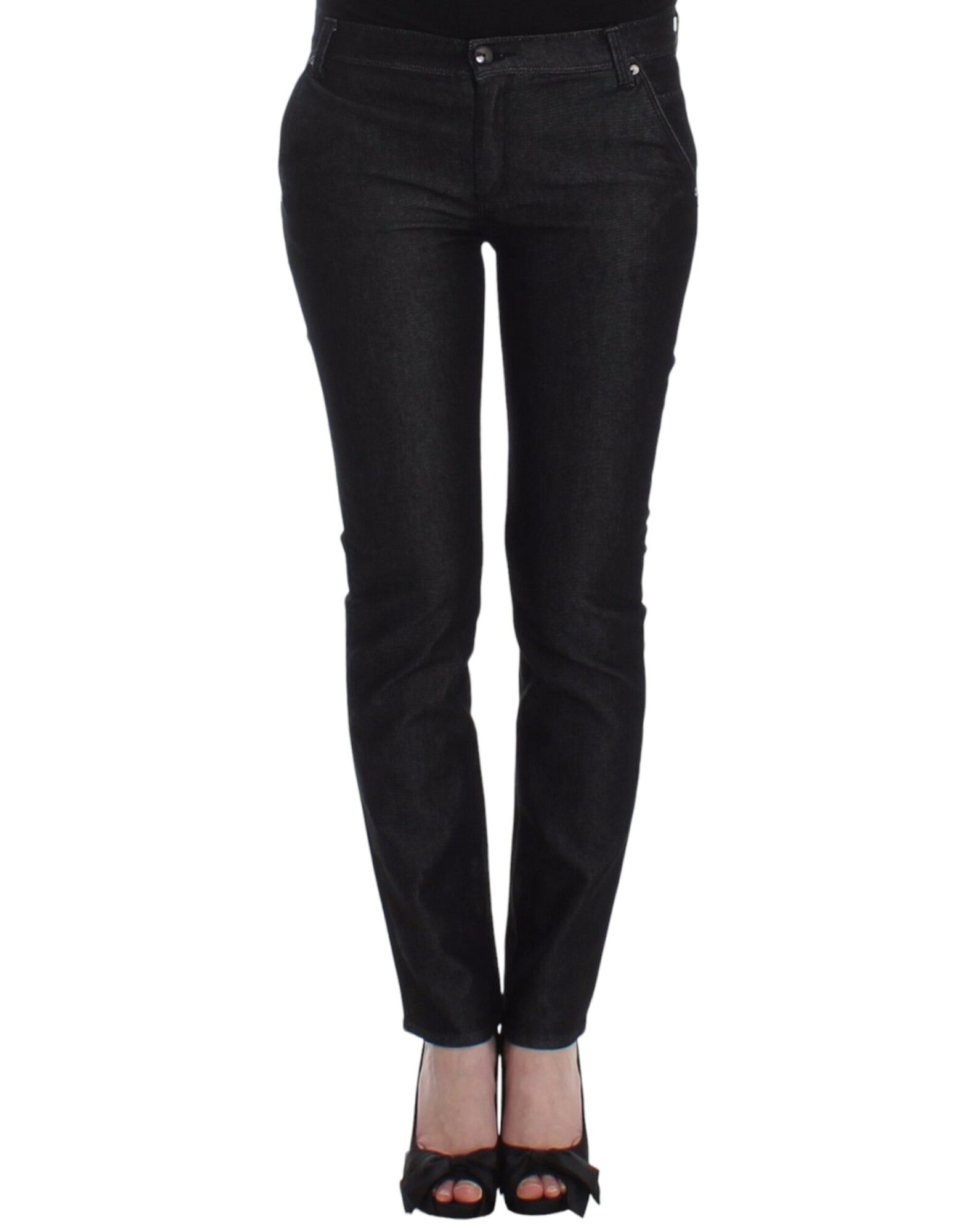 Ermanno Scervino - Black Slim Jeans Denim Pants Skinny Leg Stretch