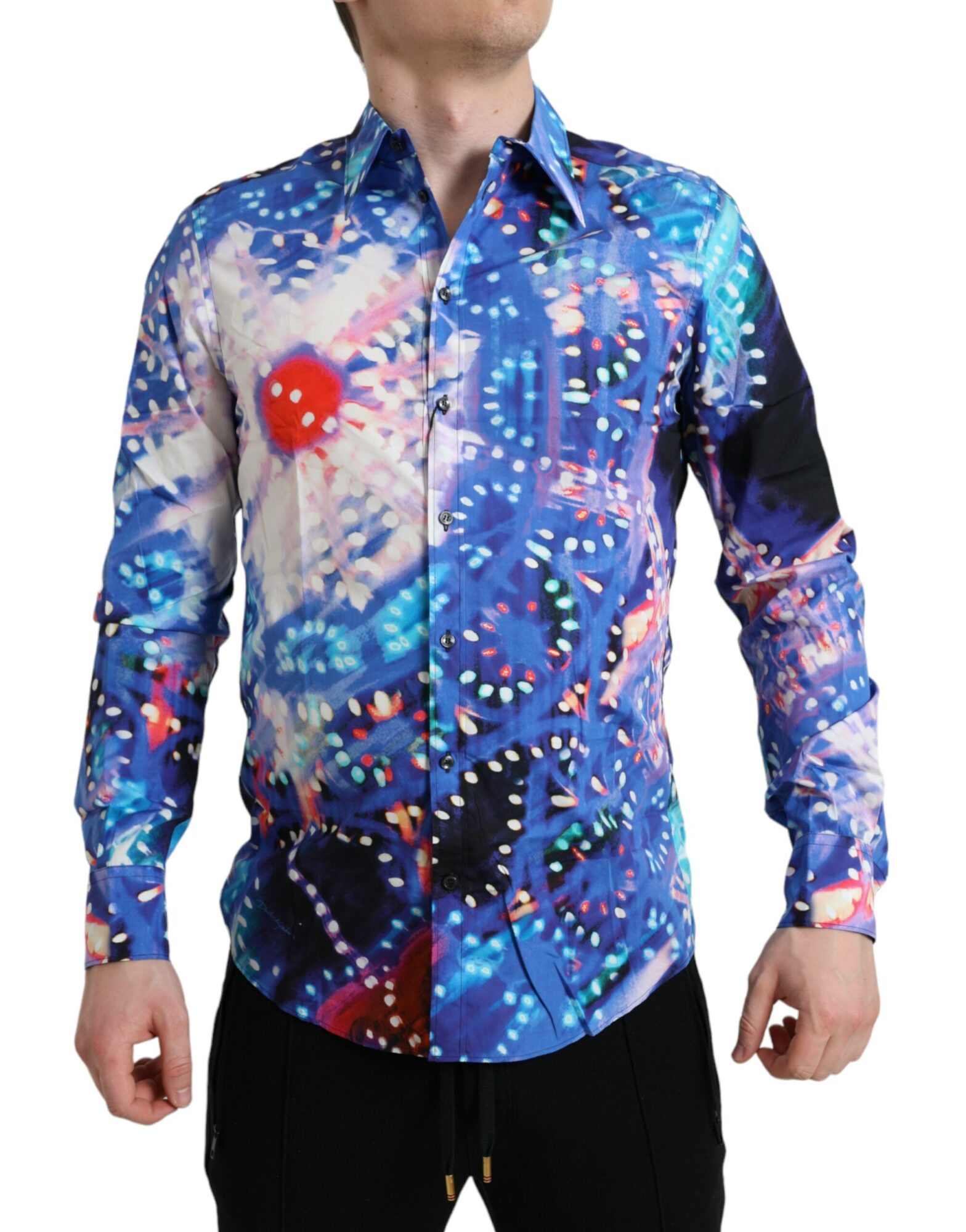 Dolce & Gabbana - Multicolor Luminarie Slim MARTINI Shirt
