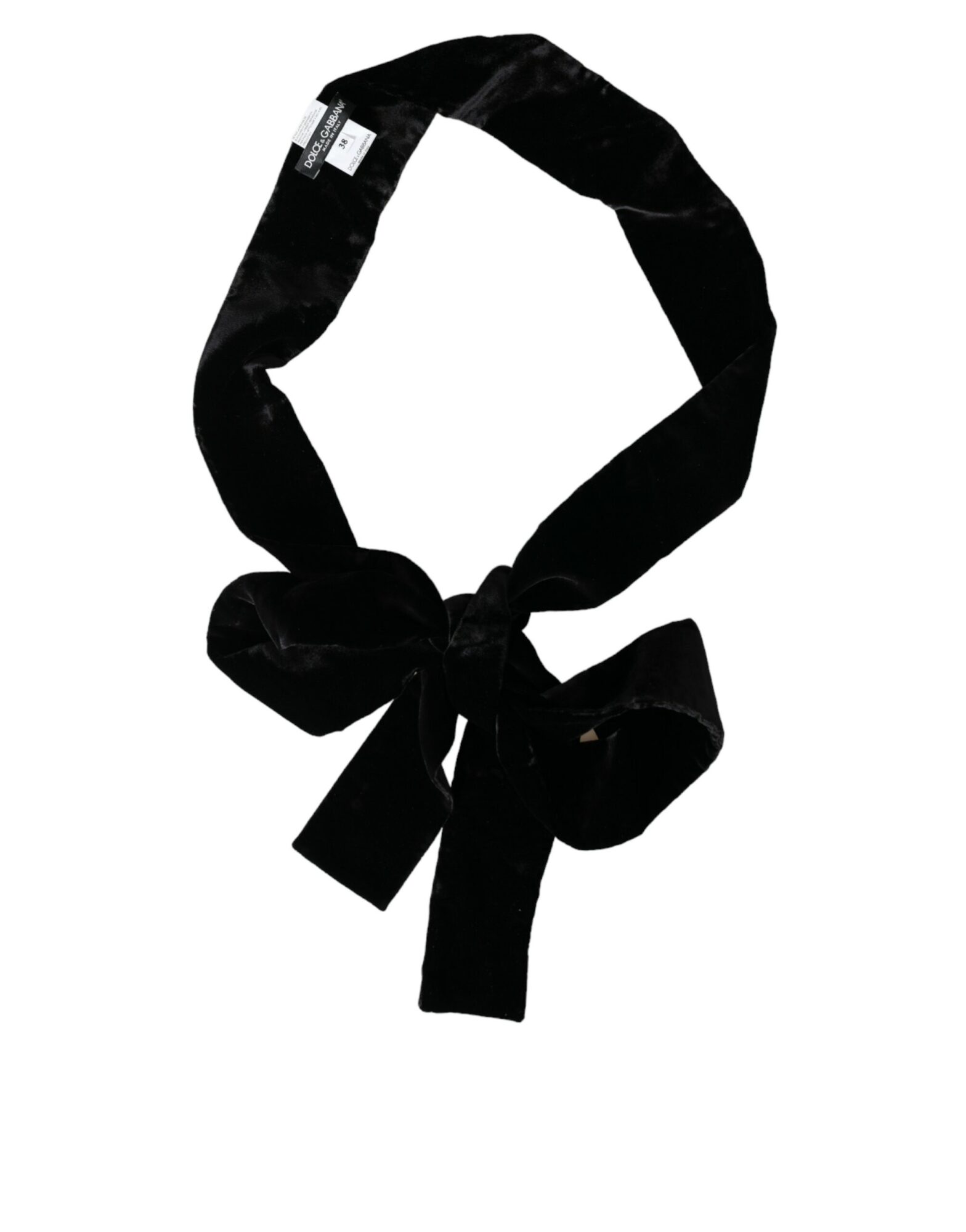 Dolce & Gabbana - Black Viscose Wide Waist Women Belt