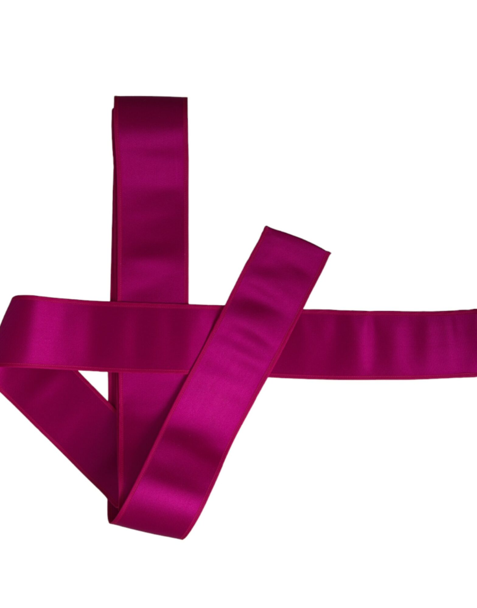 Dolce & Gabbana - Fuchsia Pink Silk Waist Women Belt
