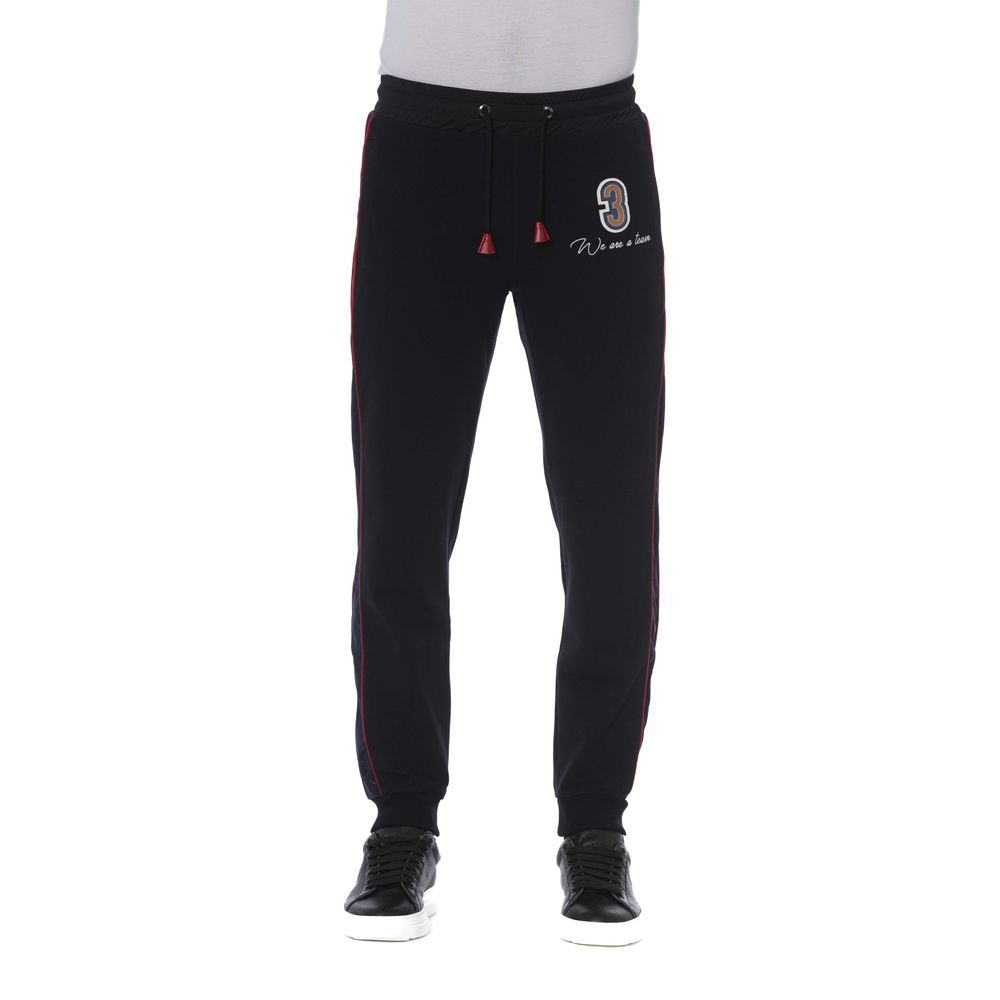 Trussardi - Black Cotton Men’s Sports Pant