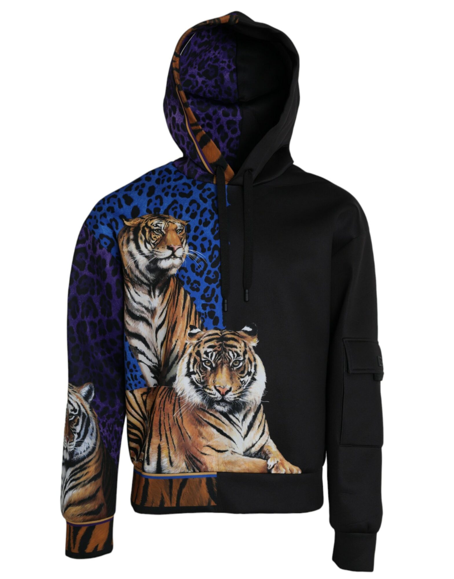 Dolce & Gabbana - Multicolor Tiger Hooded Sweatshirt Sweater