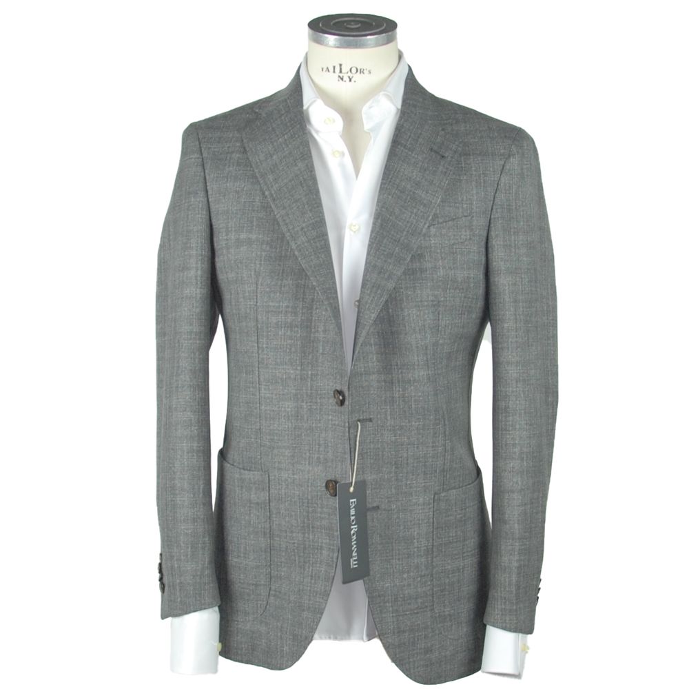 Emilio Romanelli - Gray Wool Men’s Blazer
