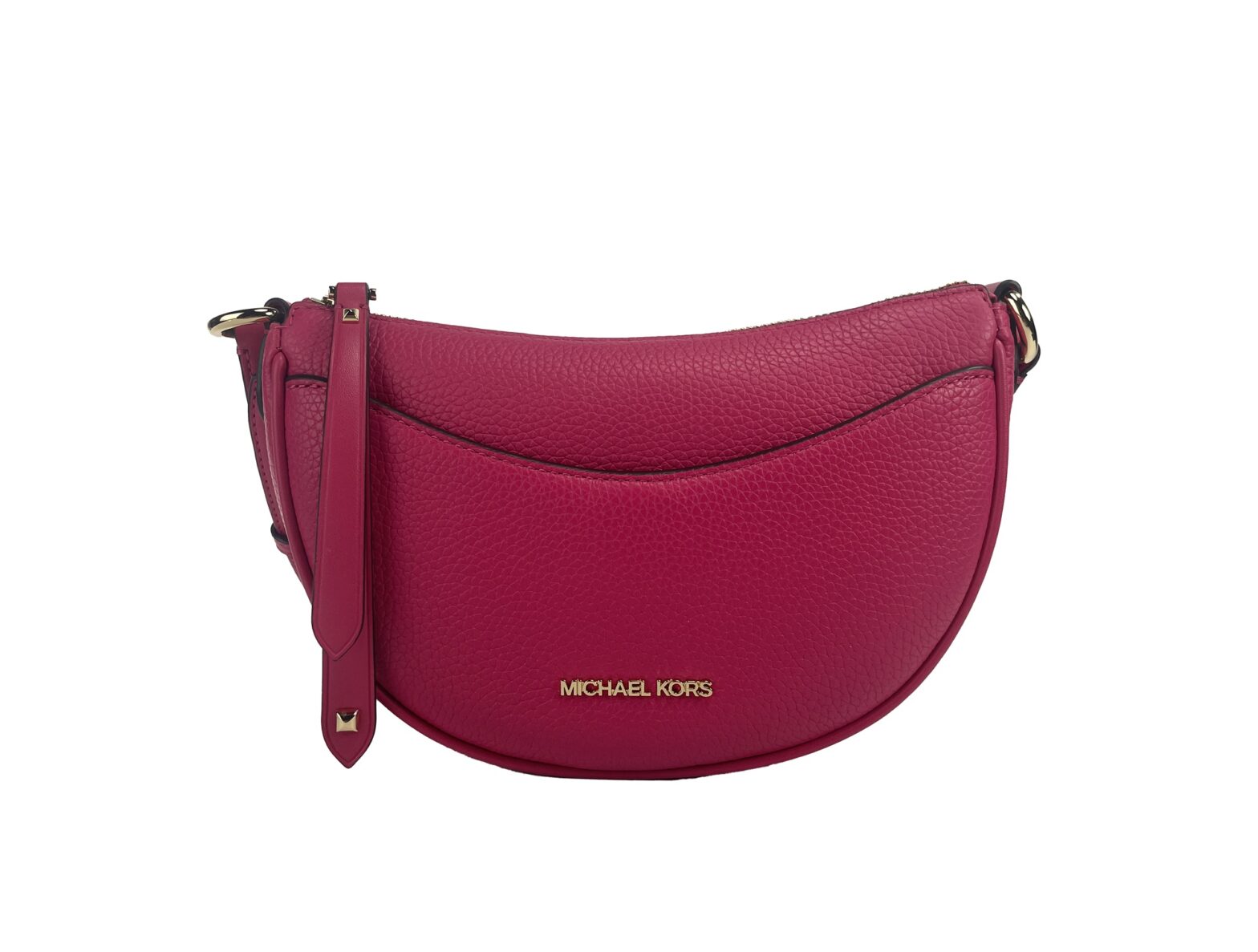Michael Kors - Dover Small Pink Half Moon Crossbody Bag Purse