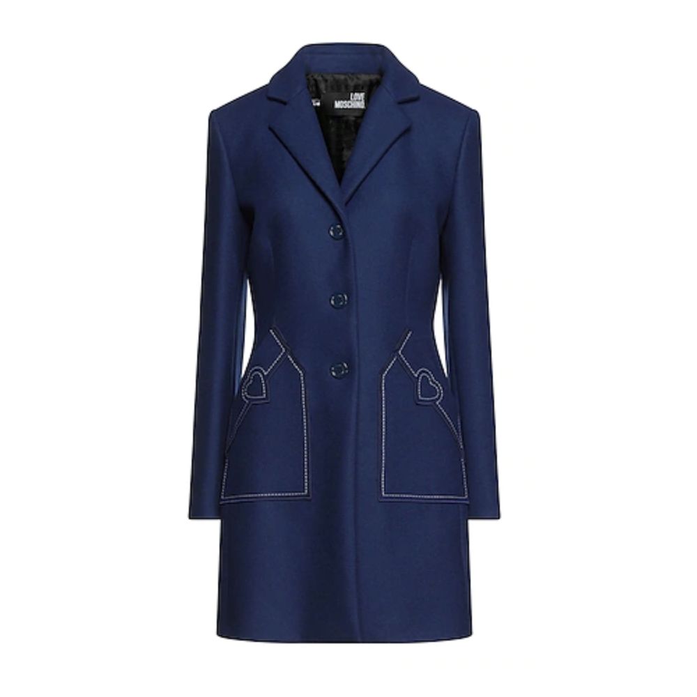 Love Moschino - Blue Wool Women Coat