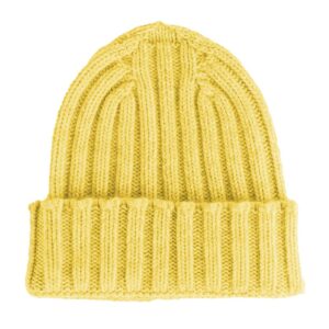 Yellow Cashmere Hats & Cap