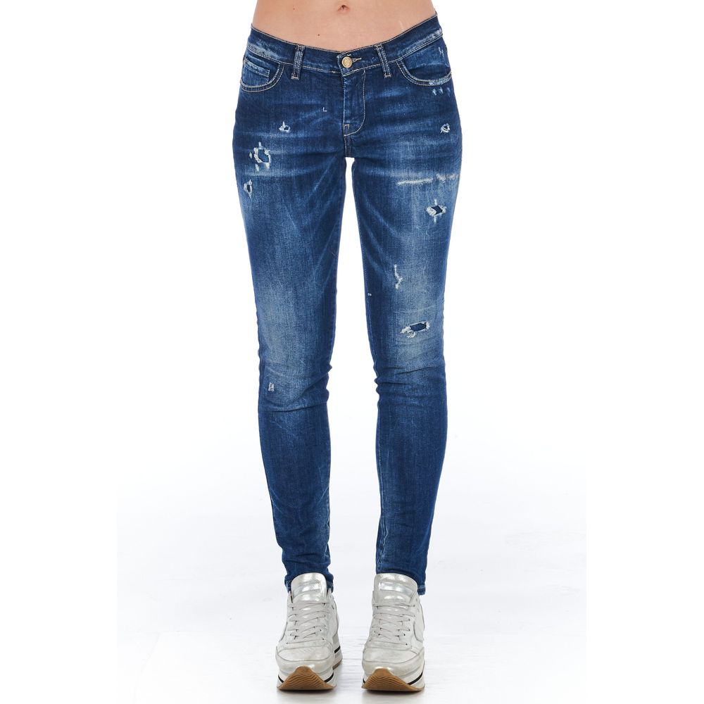 Frankie Morello - Blue Cotton Women Jeans