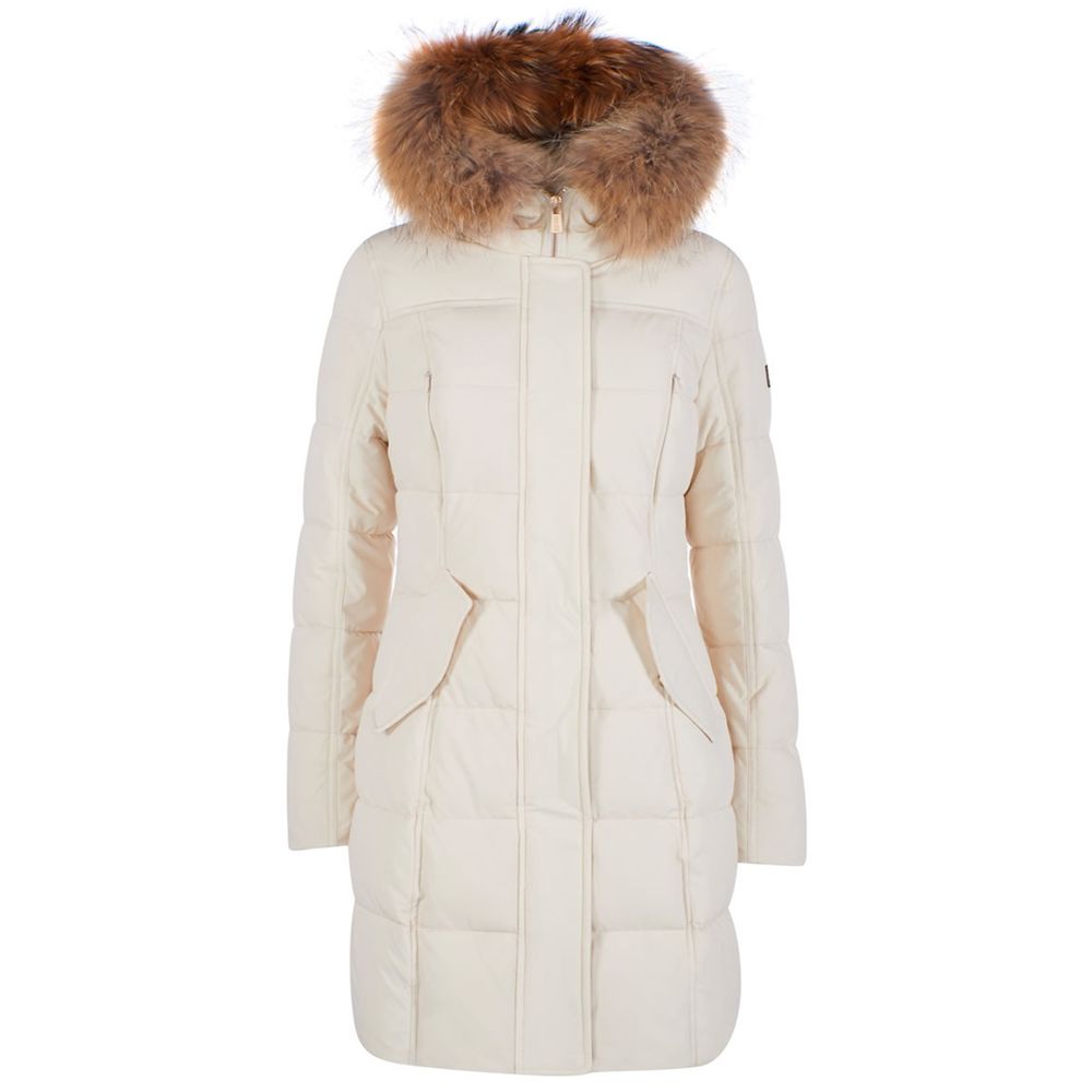 Yes Zee - White Nylon Jackets & Coat