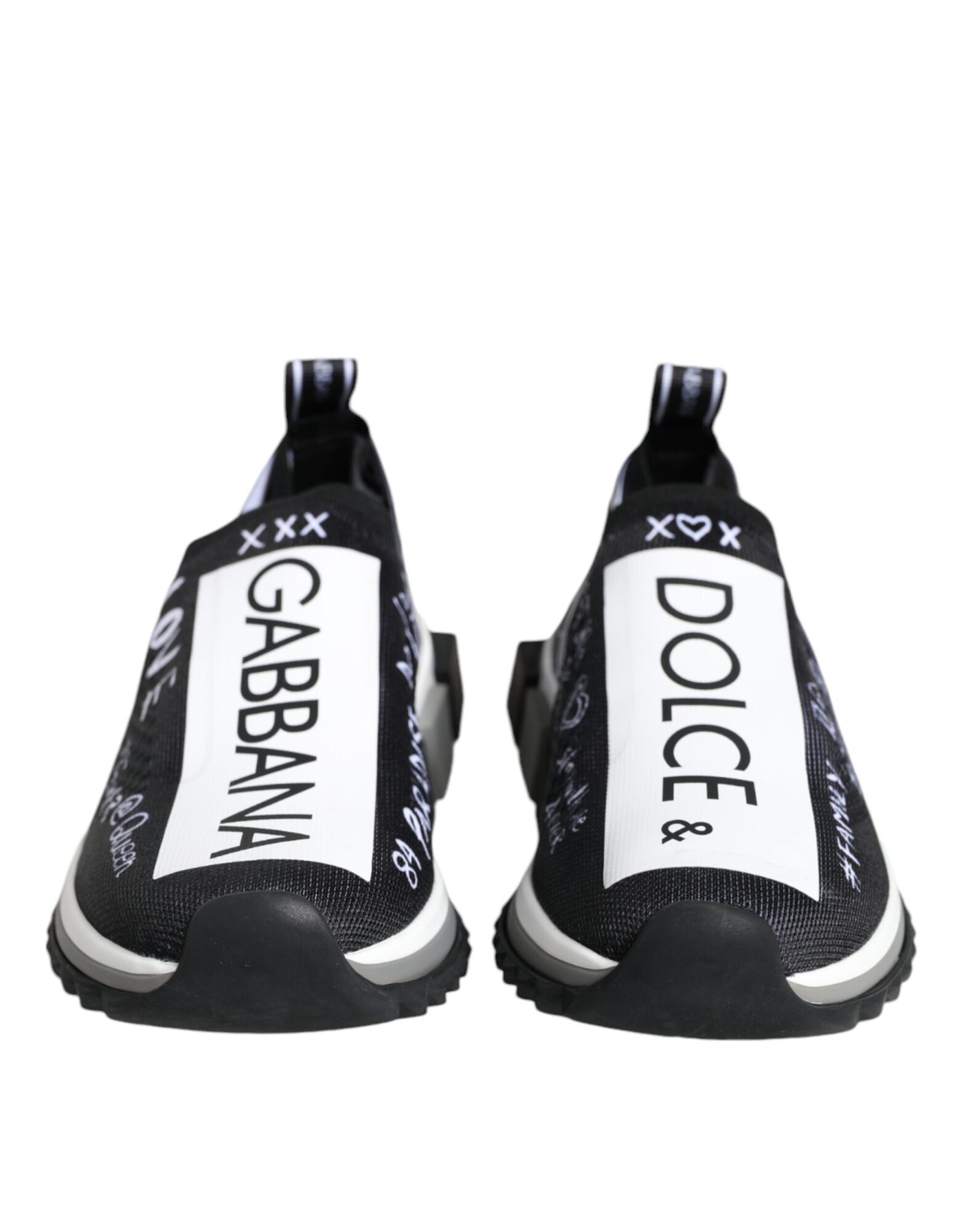 Dolce & Gabbana - Black White Sorrento Low Top Sneakers Shoes