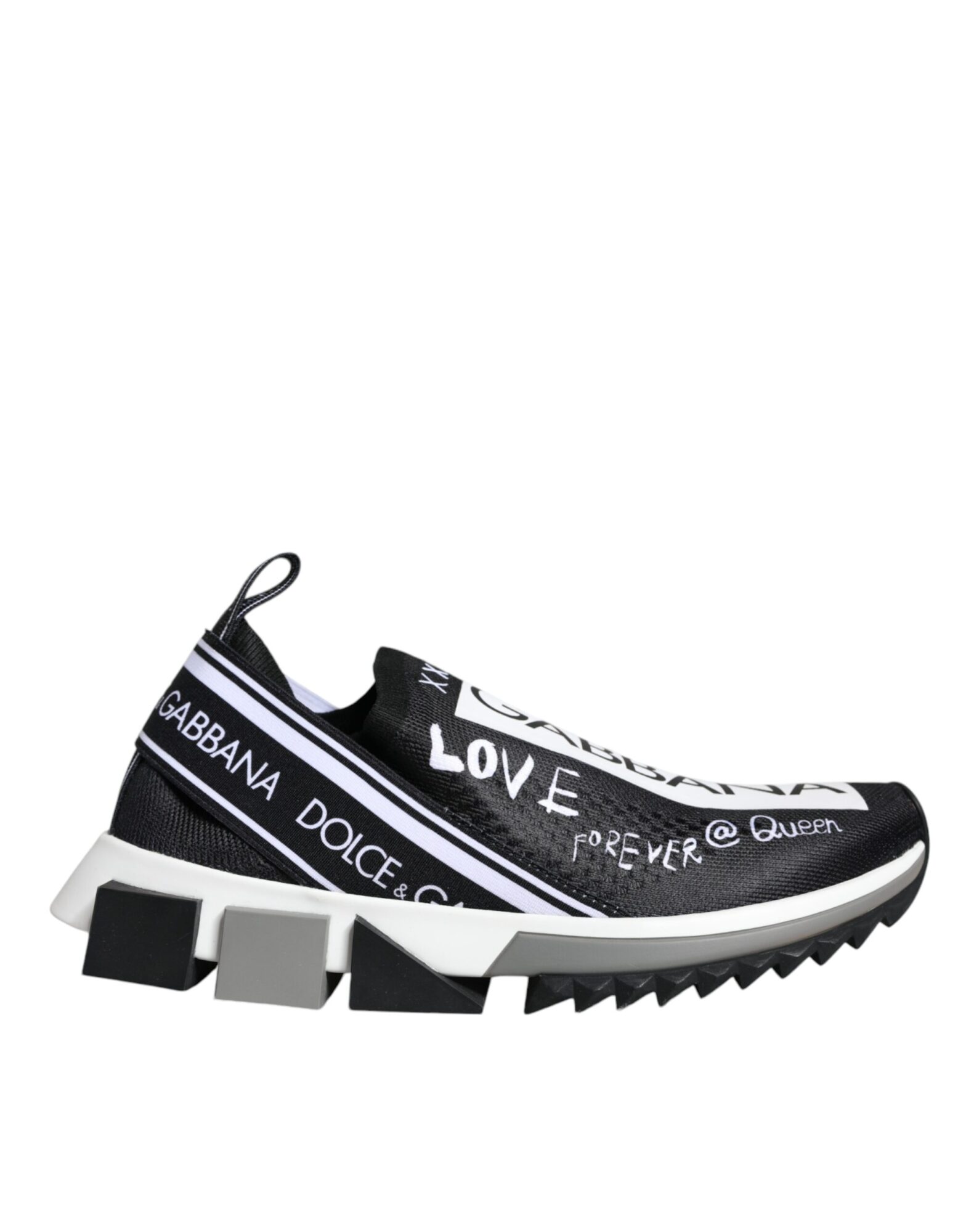 Dolce & Gabbana - Black White Sorrento Low Top Sneakers Shoes