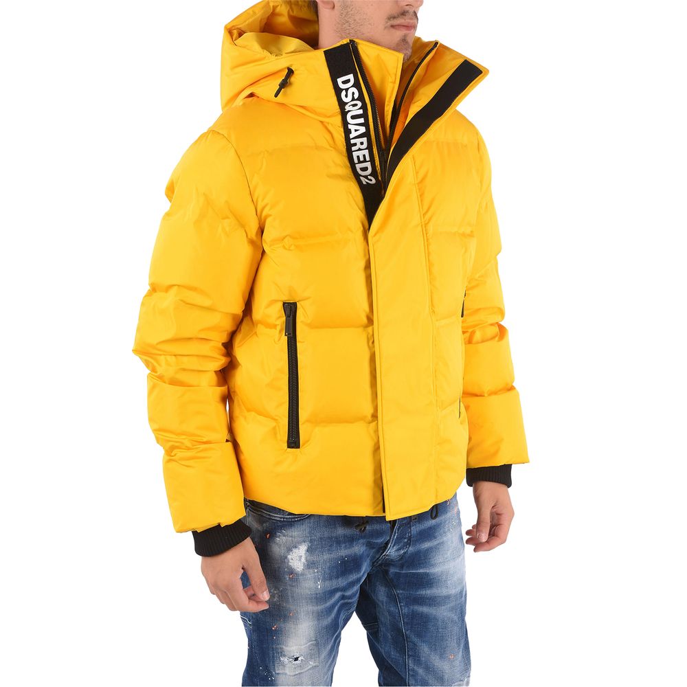 DsquaredÂ² - Yellow Nylon Men’s Down Jacket