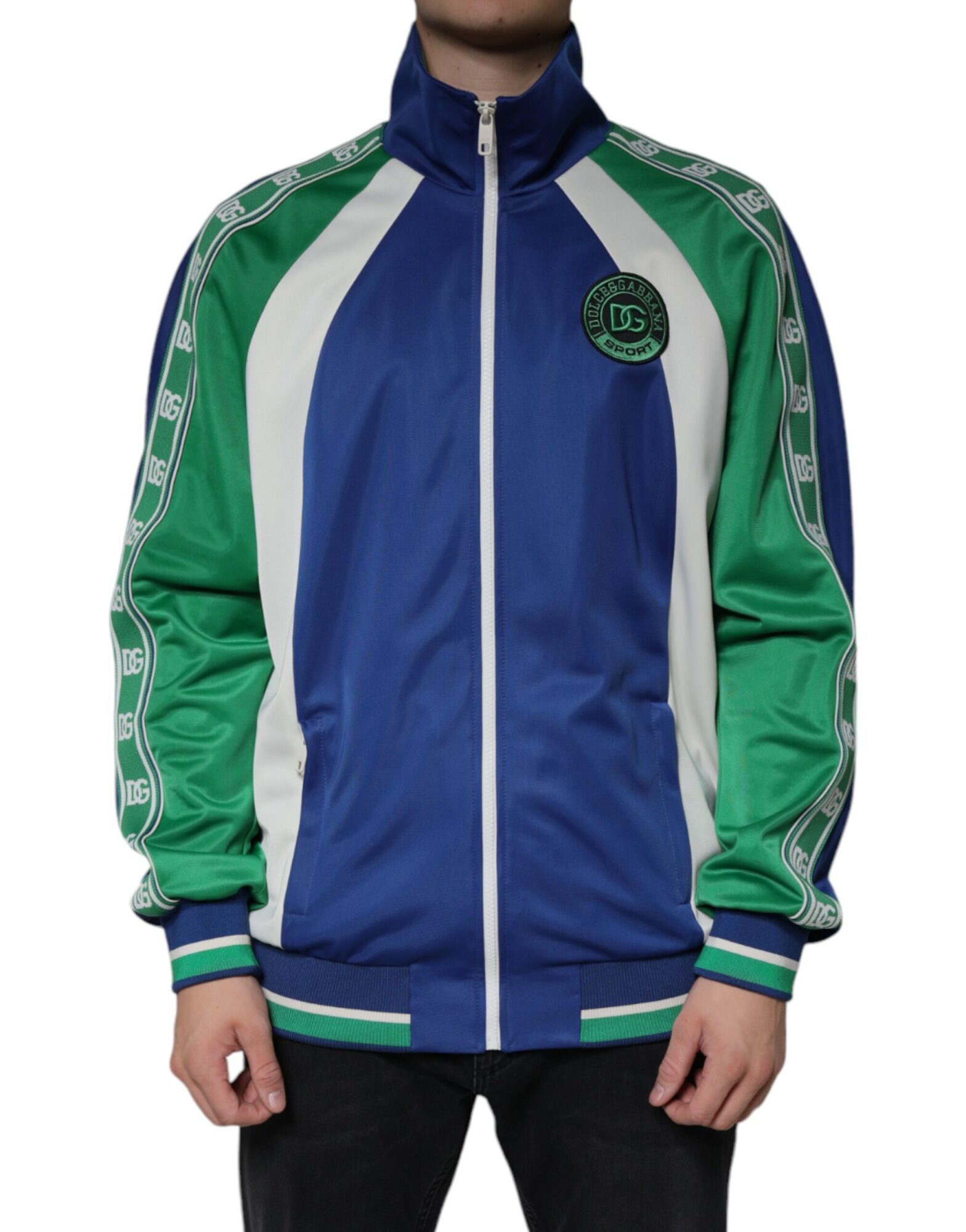 Dolce & Gabbana - Multicolor Polyester Full Zip Bomber Jacket