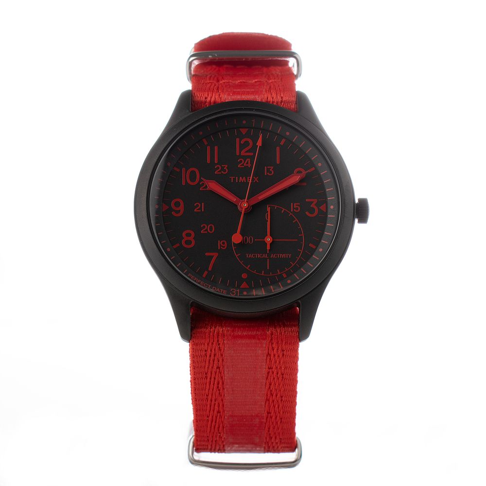 Timex - Red Nylon Watch