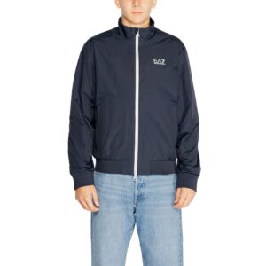 Blue Polyamide Jackets And Coat