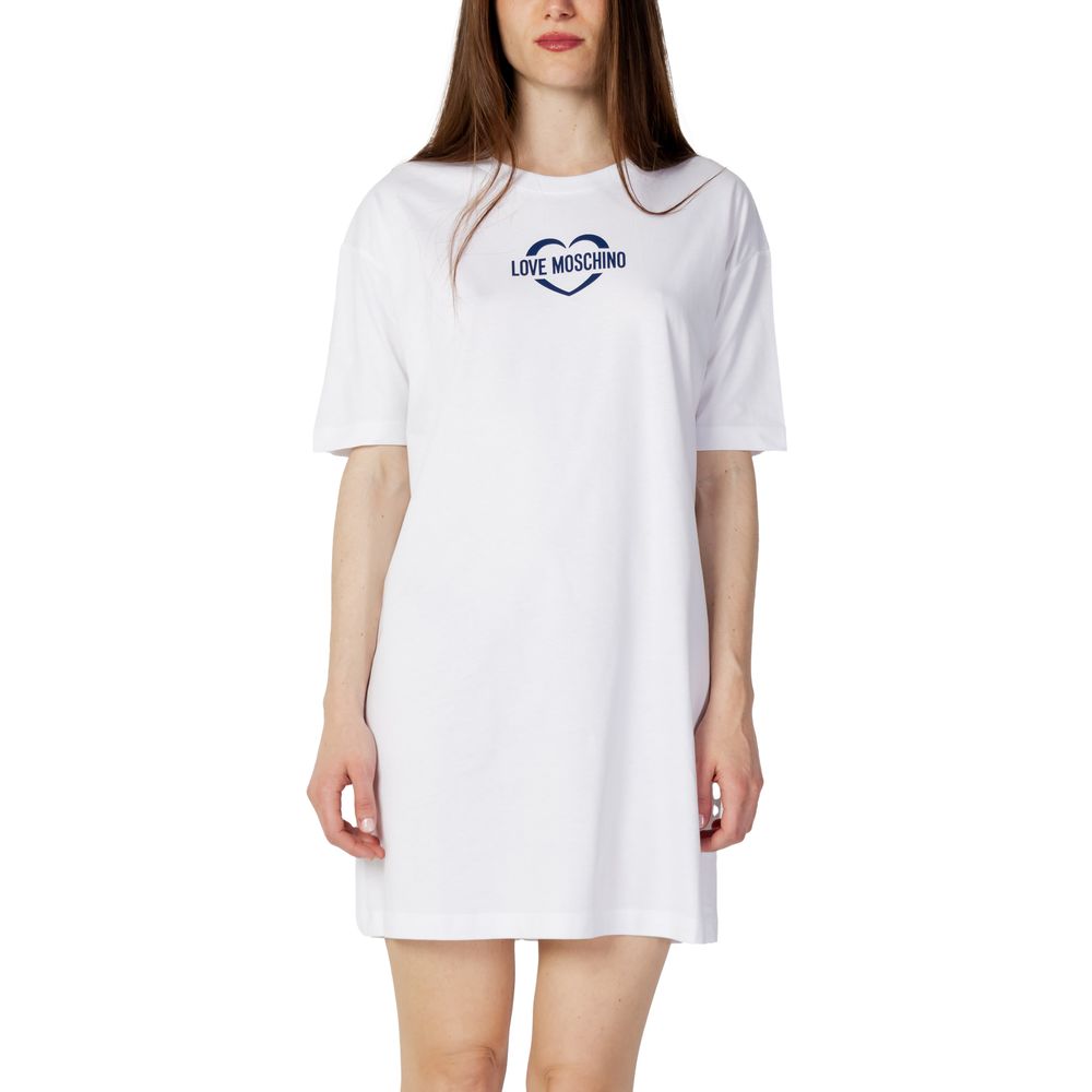 Love Moschino - White Cotton Short